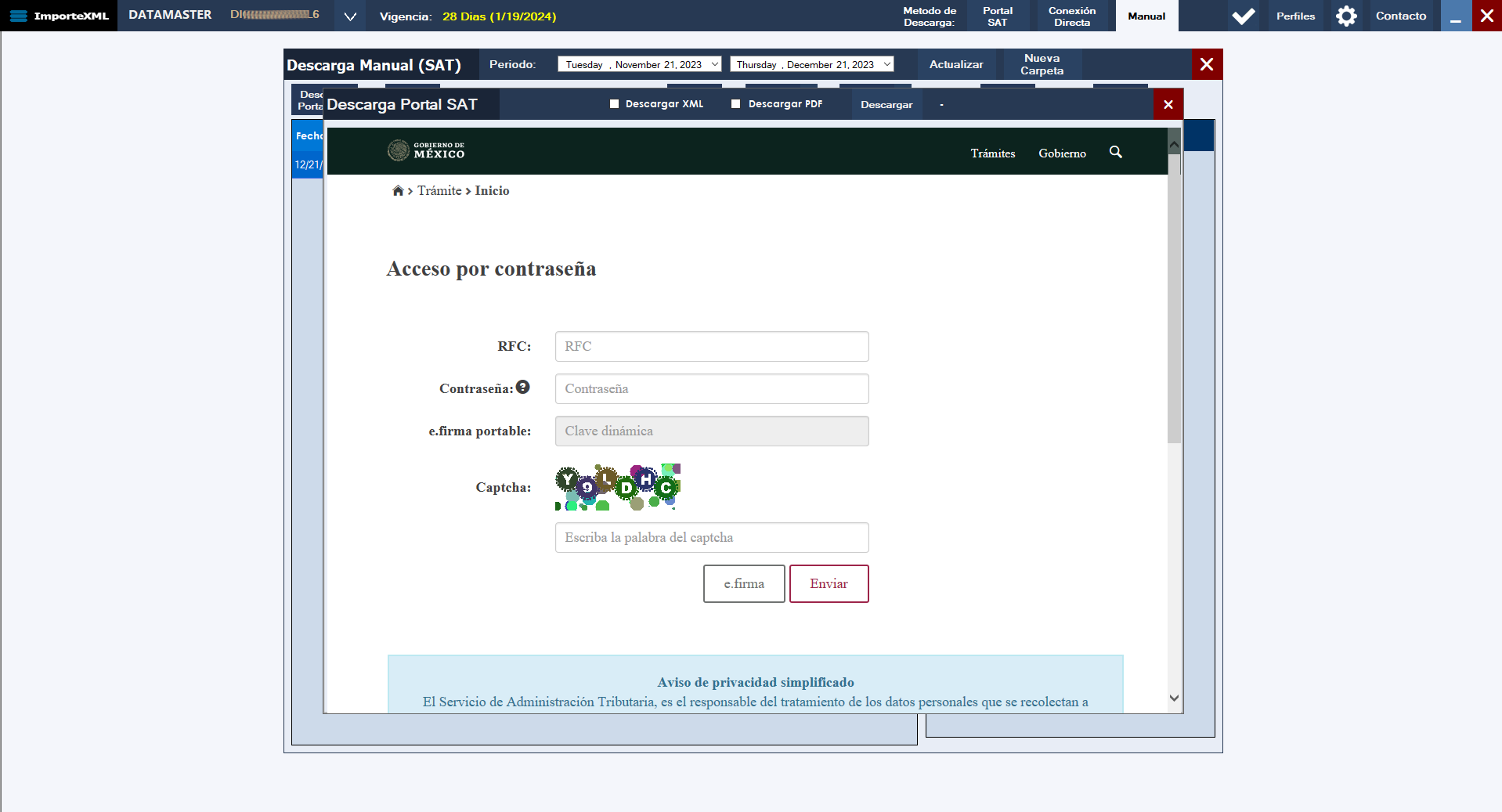 <div class="carousel-caption d-none d-md-block fondo-difuminado">
                                <h5 class="">Descarga Portal SAT</h5>
                                <p class="">Nosotros te ayudamos a administrar tus descargas directas del SAT</p>
                            </div>