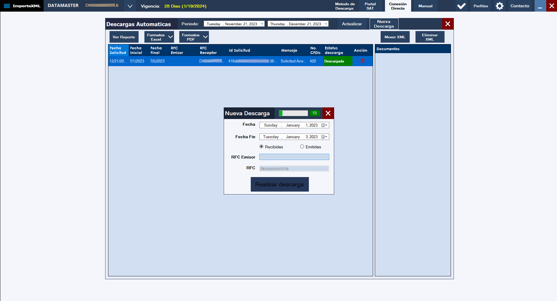 <div class="carousel-caption d-none d-md-block fondo-difuminado">
                                <h5>Descarga Directa</h5>
                                <p>¡Descarga tus XMLs con un solo click!</p>
                            </div>